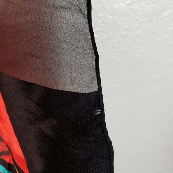 Rare Vintage Jean Claude Jitrois 80s Silk Scarf Large Shawl - Picture 14 of 16